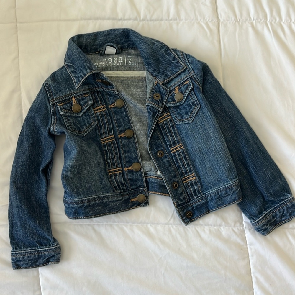 Gap jean jacket, 2 years